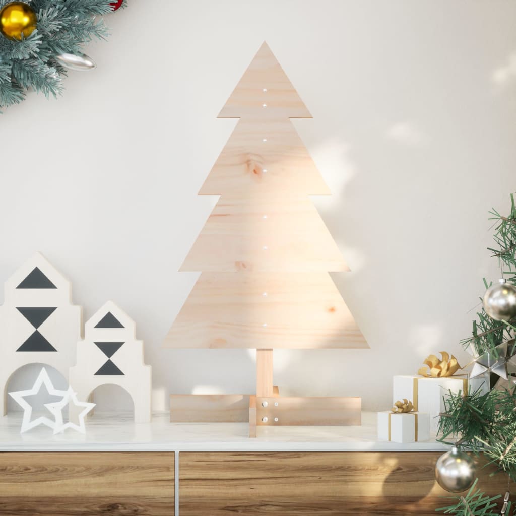 Wooden Christmas Tree For Decoration Solid Wood Pine