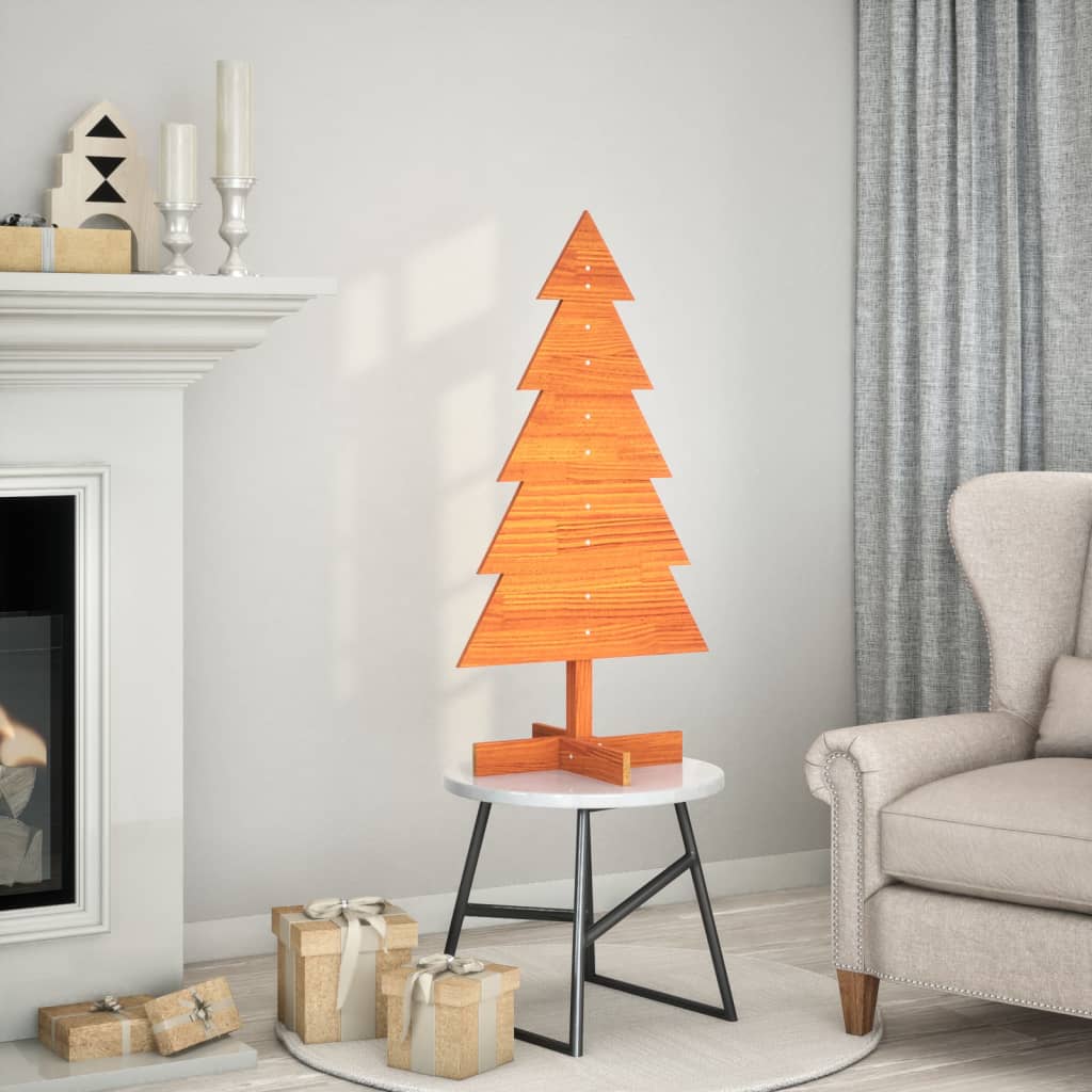 Wooden Christmas Tree For Decoration Solid Wood Pine