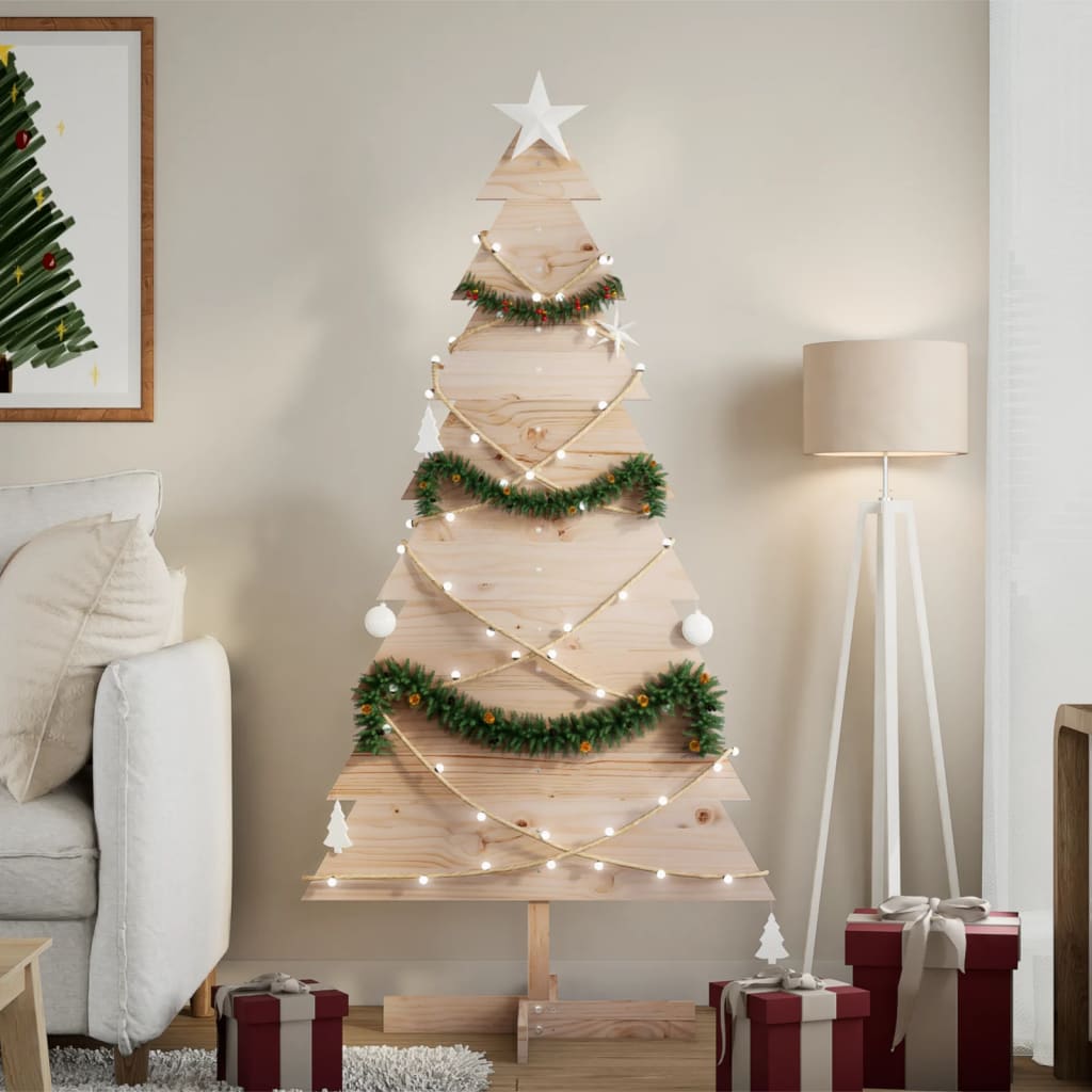 Wooden Christmas Tree For Decoration Solid Wood Pine