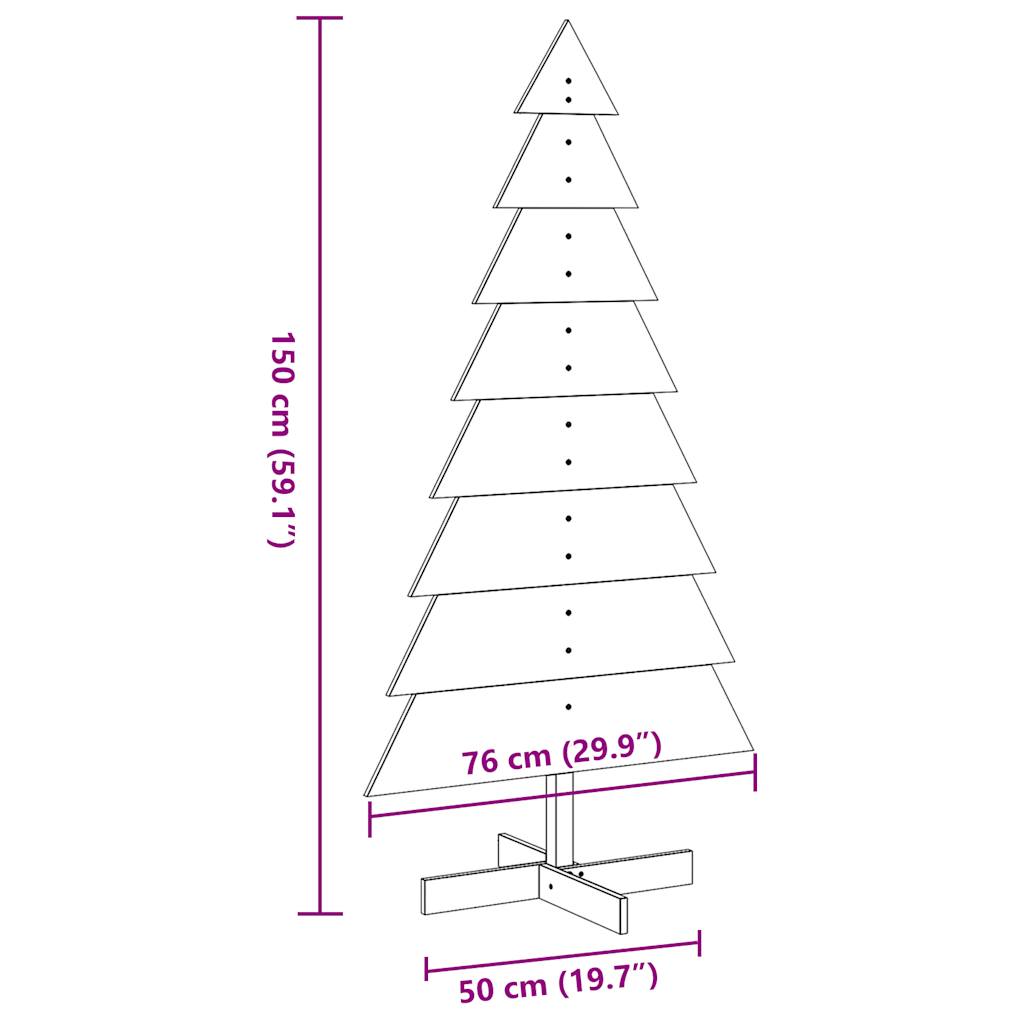 Wooden Christmas Tree For Decoration Solid Wood Pine