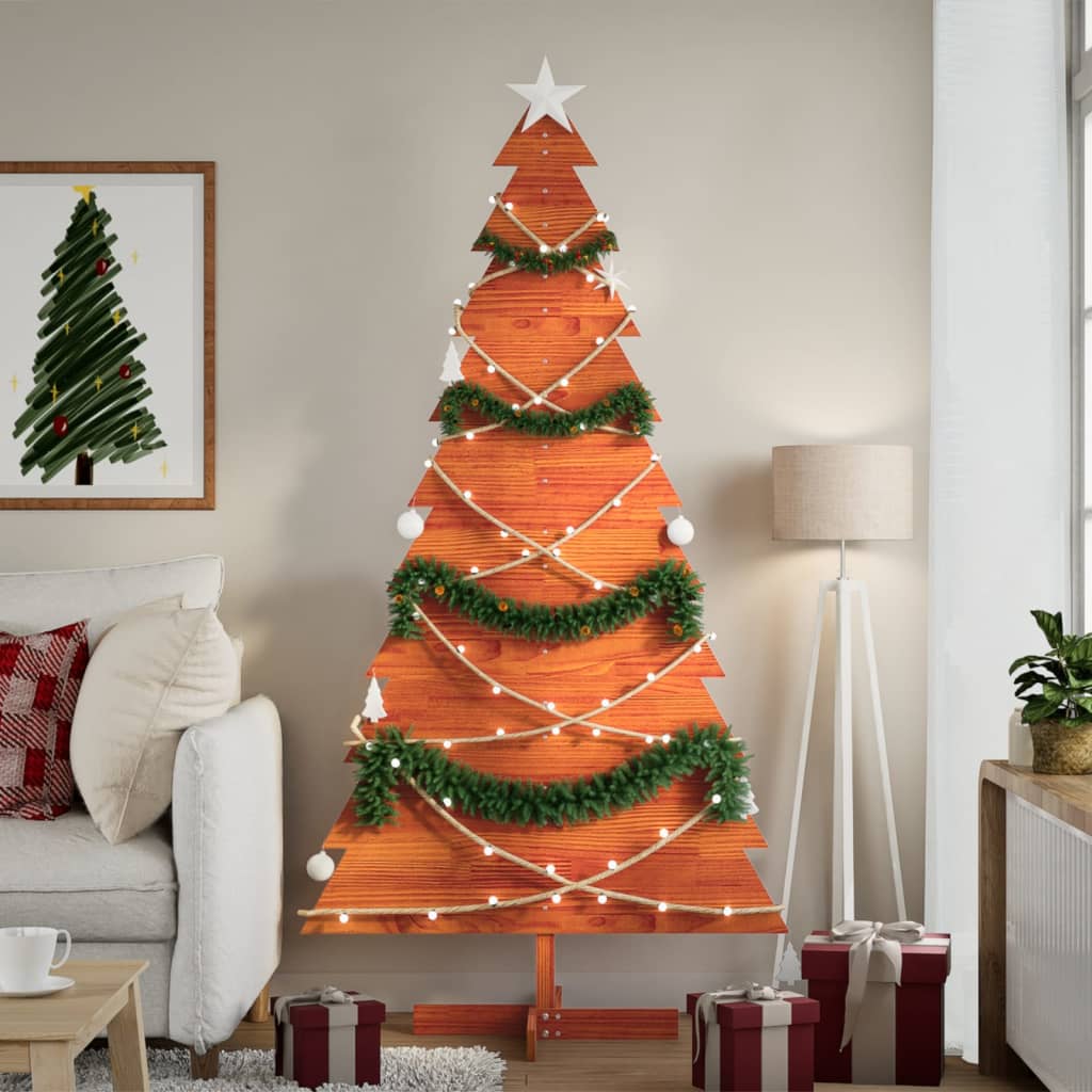 Wooden Christmas Tree For Decoration Solid Wood Pine