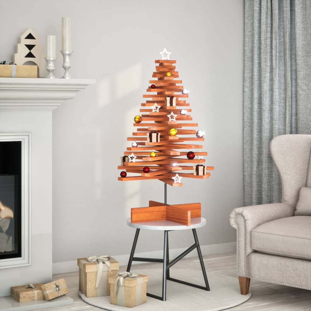 Wooden Christmas Tree For Decoration Solid Wood Pine