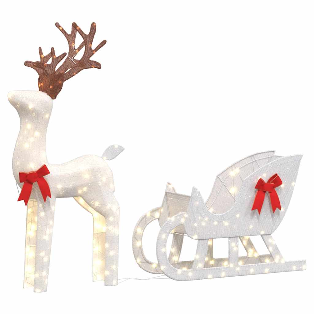 Christmas Decoration Reindeer And Sleigh 100 Leds
