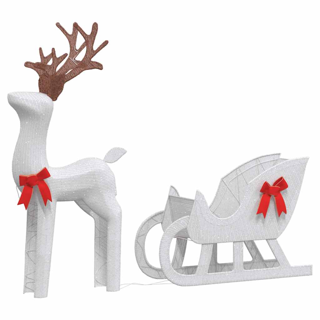 Christmas Decoration Reindeer And Sleigh 100 Leds