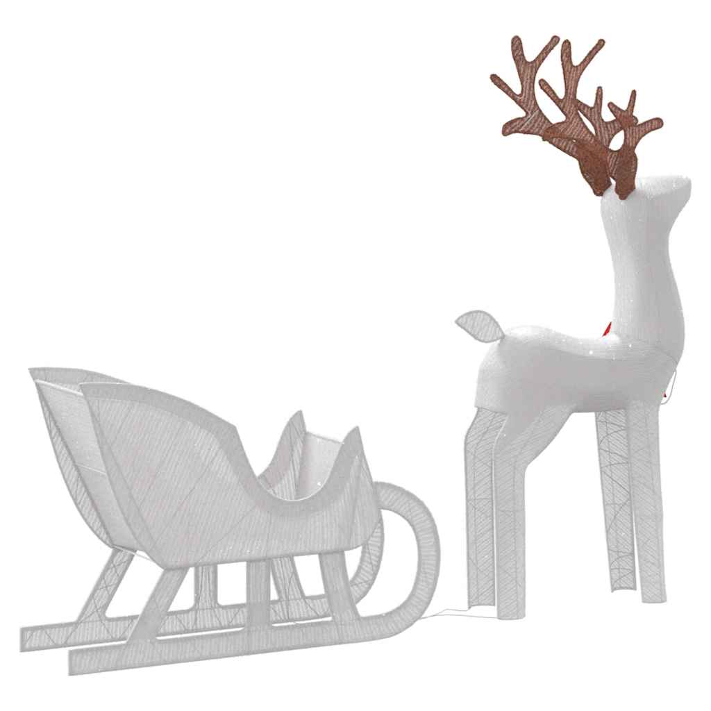 Christmas Decoration Reindeer And Sleigh 100 Leds