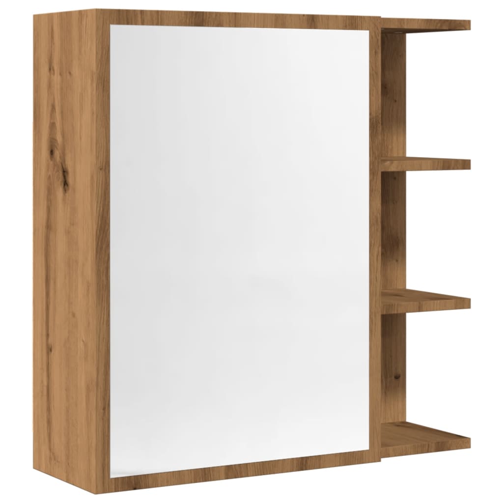 Bathroom Mirror Cabinet 62.5X20.5X64 Cm Engineered Wood
