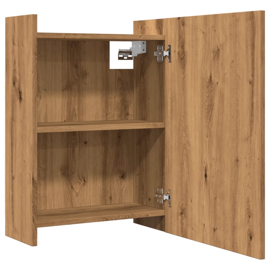 Bathroom Mirror Cabinet 62.5X20.5X64 Cm Engineered Wood