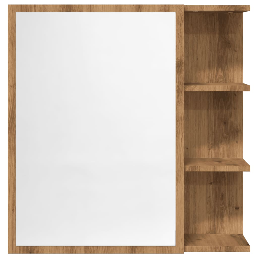 Bathroom Mirror Cabinet 62.5X20.5X64 Cm Engineered Wood