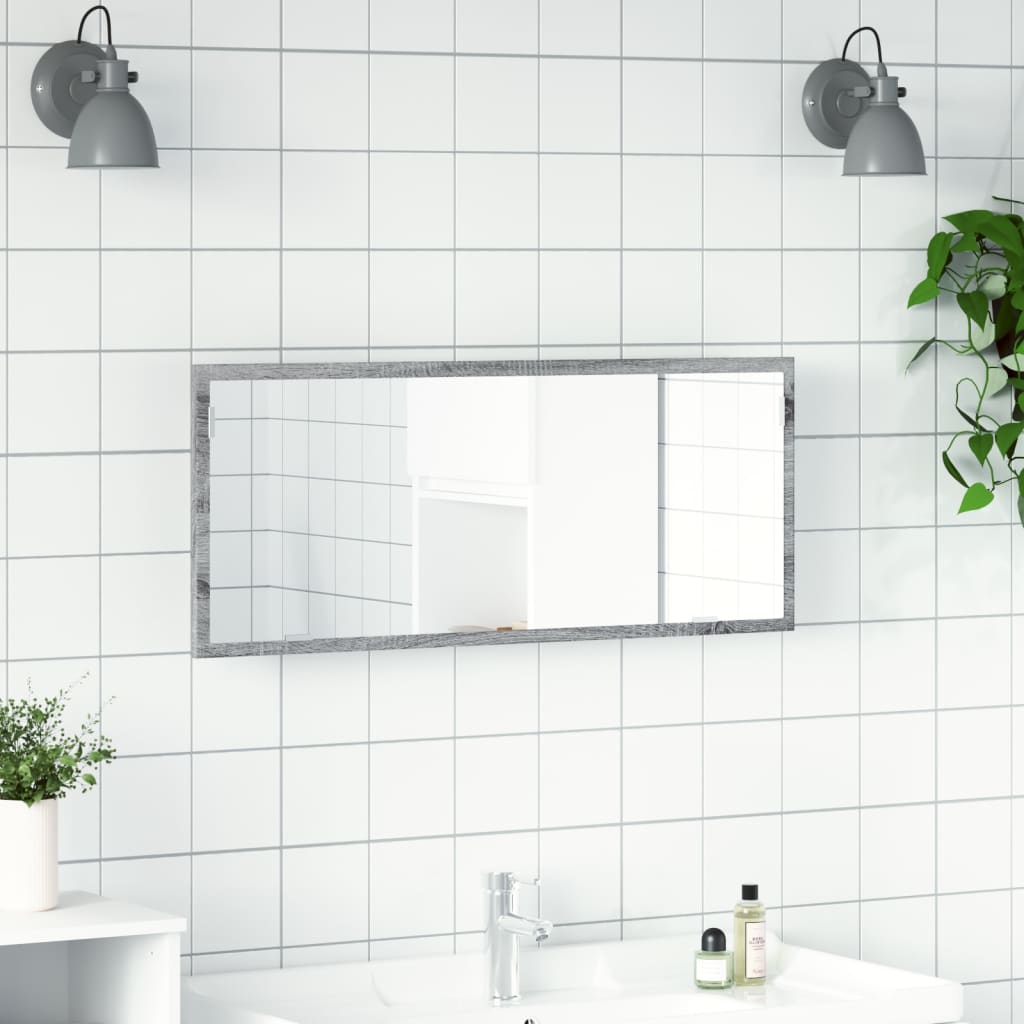 Led Bathroom Mirror 100X8.5X37 Cm Engineered Wood