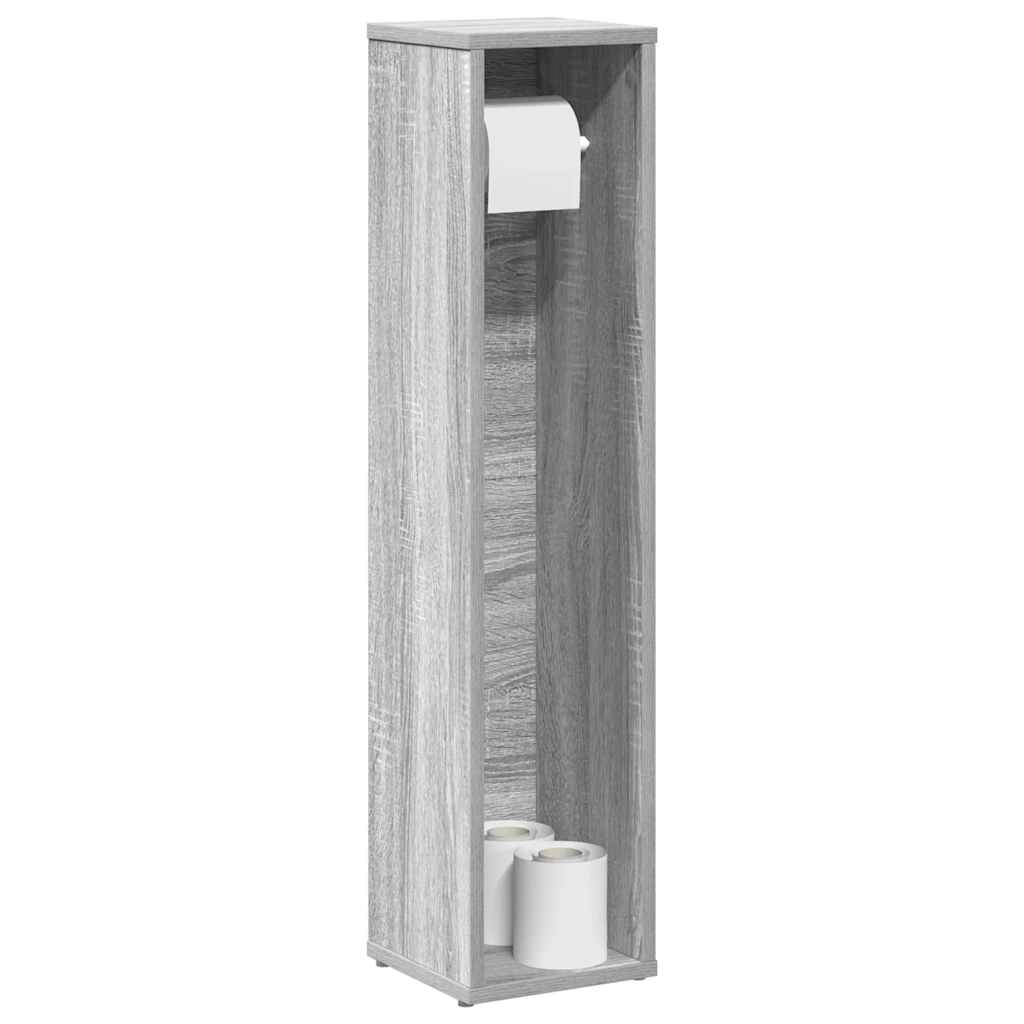 Bathroom Cabinet With Roll Holder 20.5X20X90 Cm