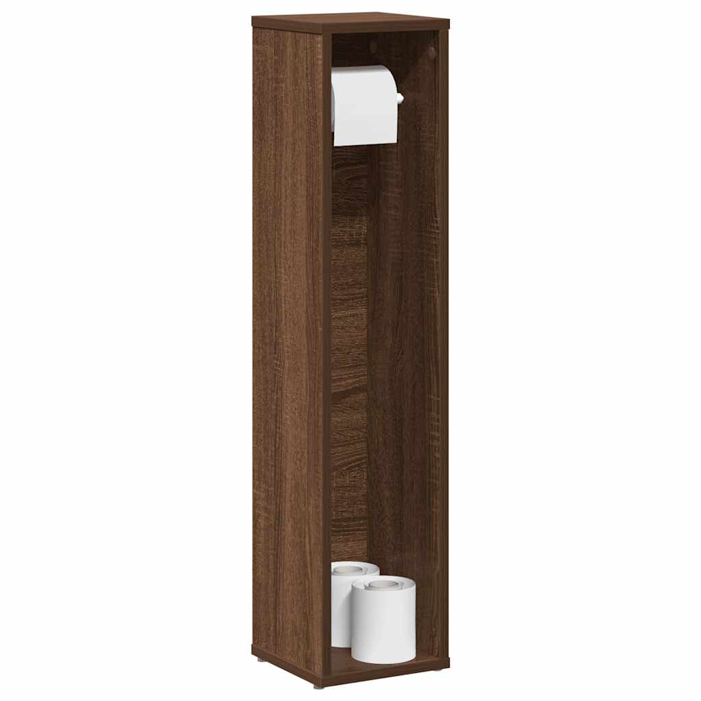 Bathroom Cabinet With Roll Holder 20.5X20X90 Cm