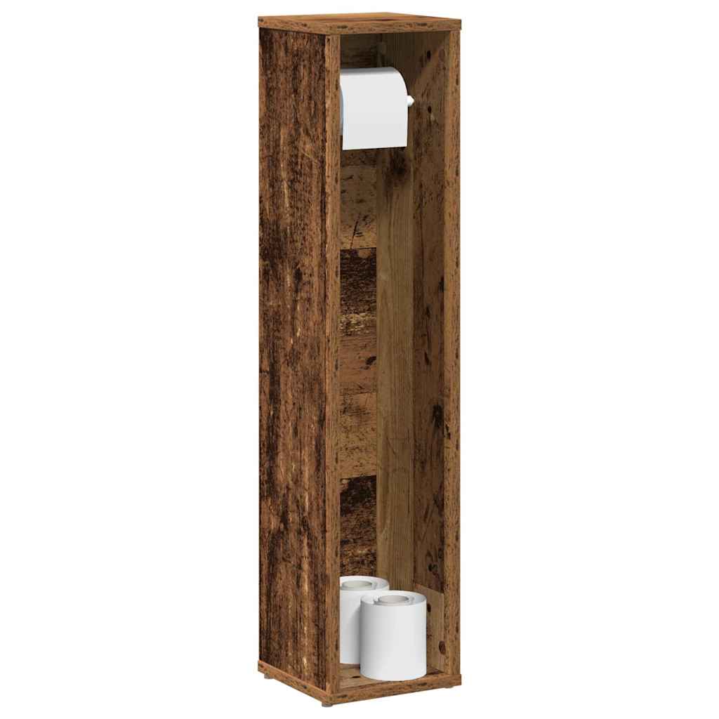 Bathroom Cabinet With Roll Holder 20.5X20X90 Cm