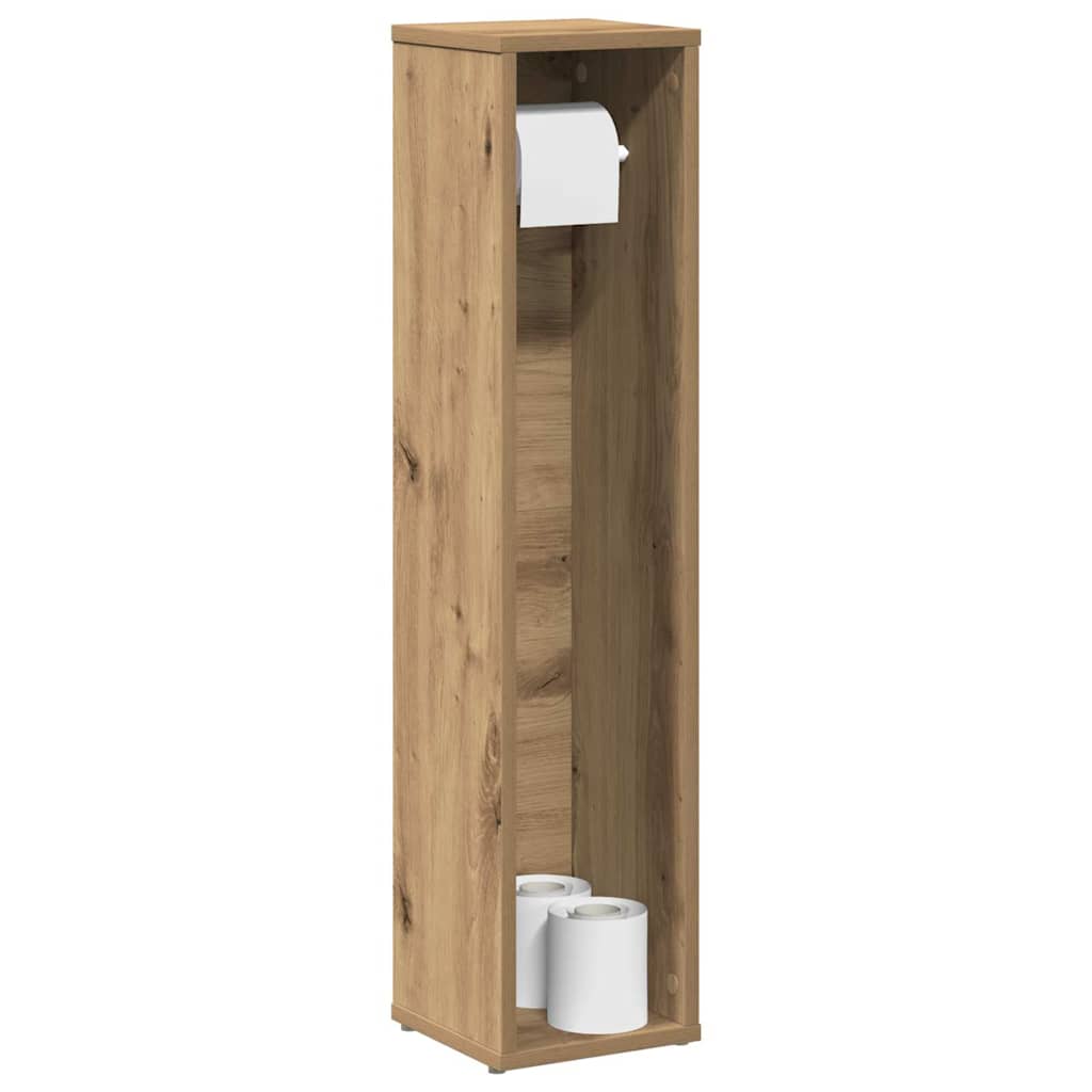 Bathroom Cabinet With Roll Holder 20.5X20X90 Cm