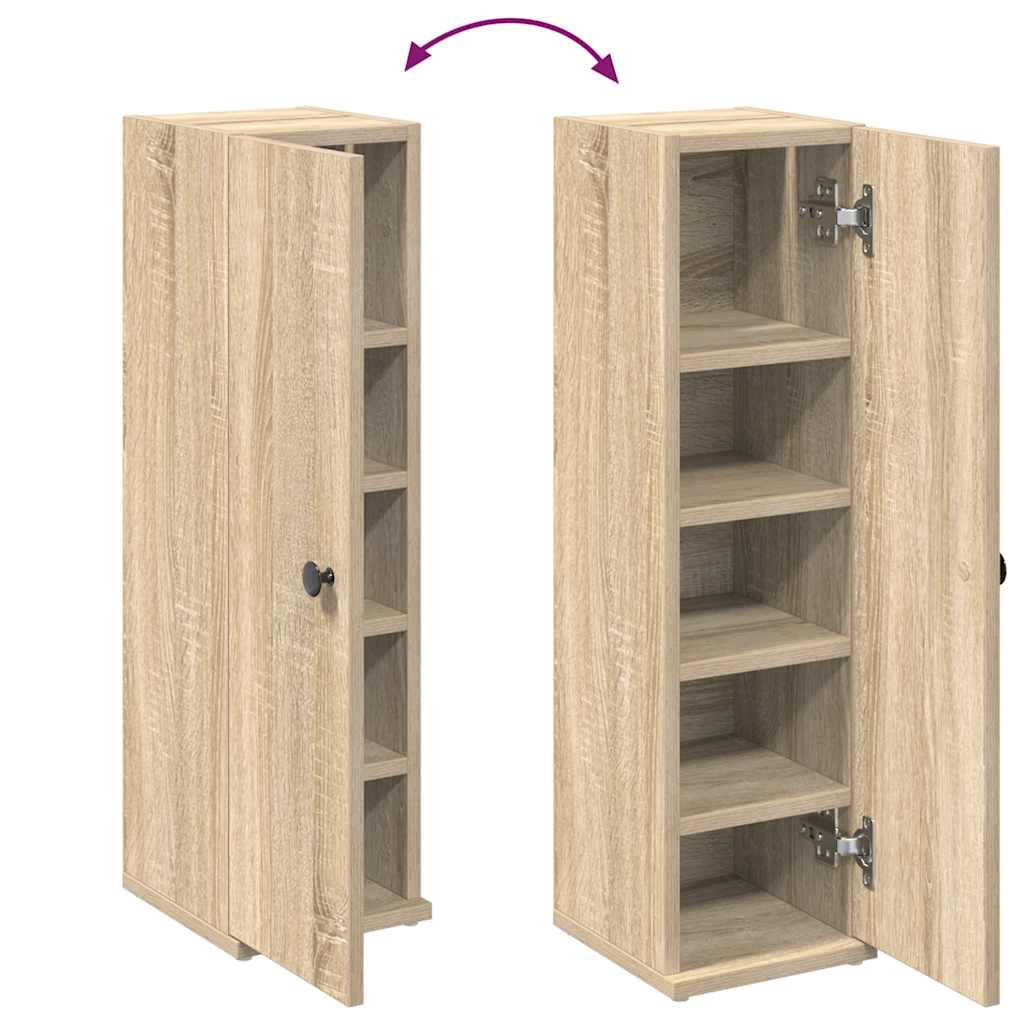 Bathroom Cabinet With Roll Holder 20.5X22X72 Cm