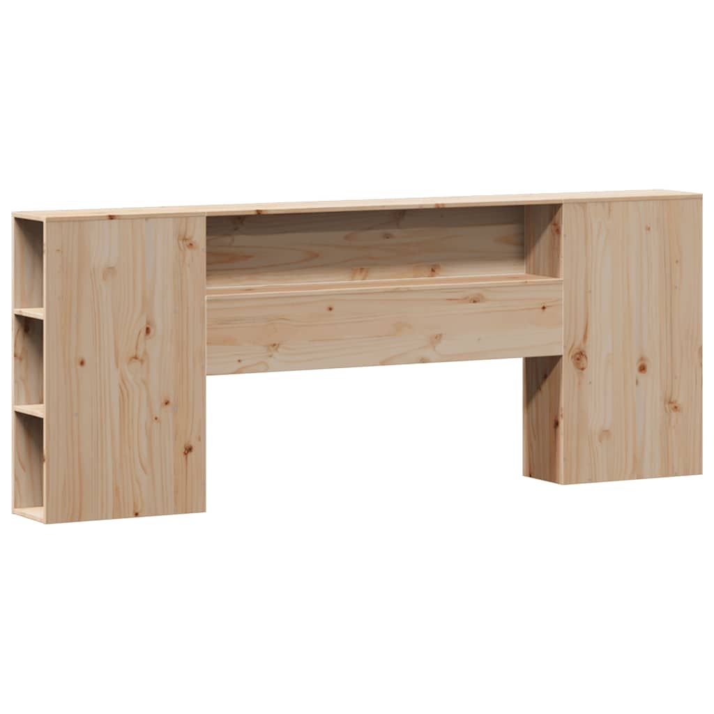 Bookcase Bed Without Mattress 200X200Cm Solid Wood Pine