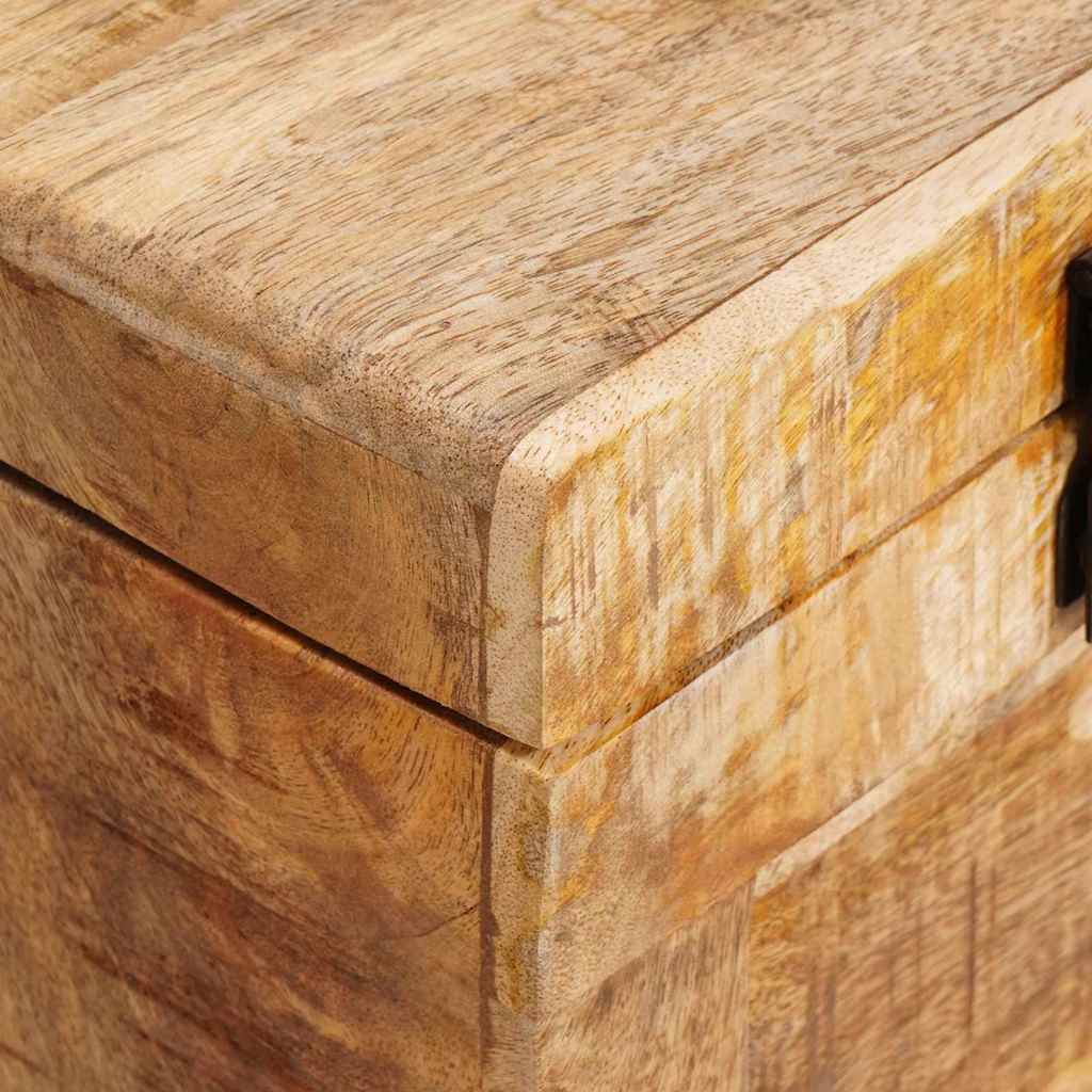 Storage Box With Storage 70 X 35 X 40 Cm Solid Mango Wood