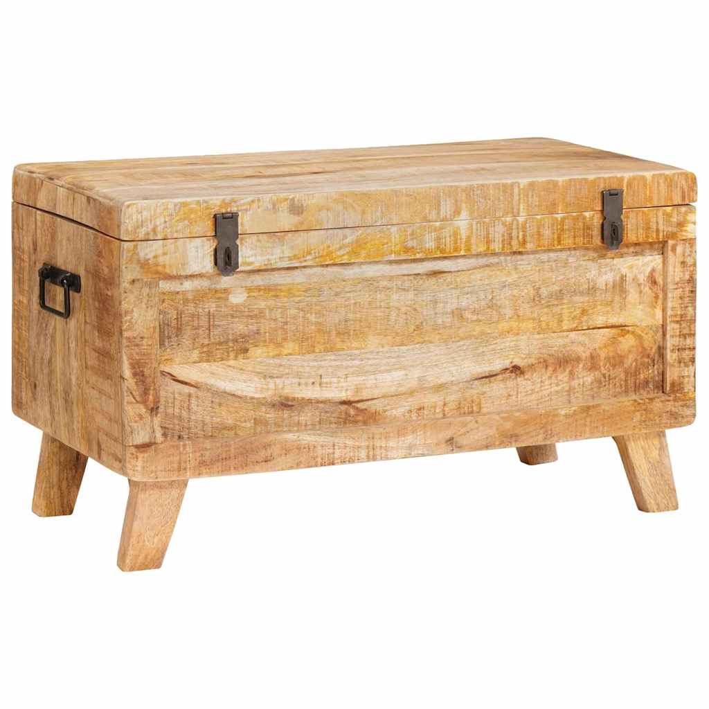 Storage Box With Storage 70 X 35 X 40 Cm Solid Mango Wood