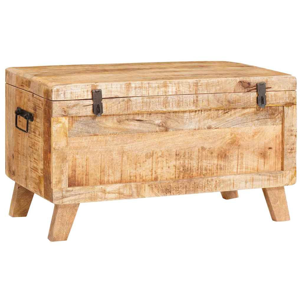 Storage Box With Storage 70 X 35 X 40 Cm Solid Mango Wood