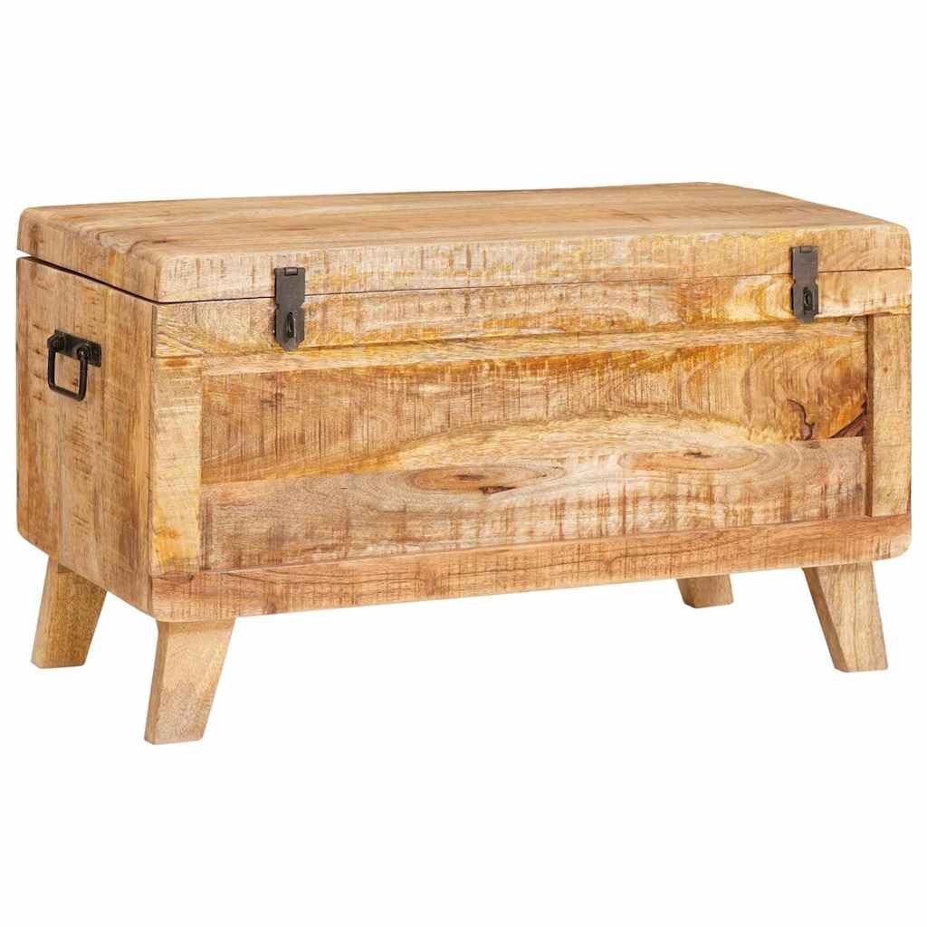 Storage Box With Storage 70 X 35 X 40 Cm Solid Mango Wood