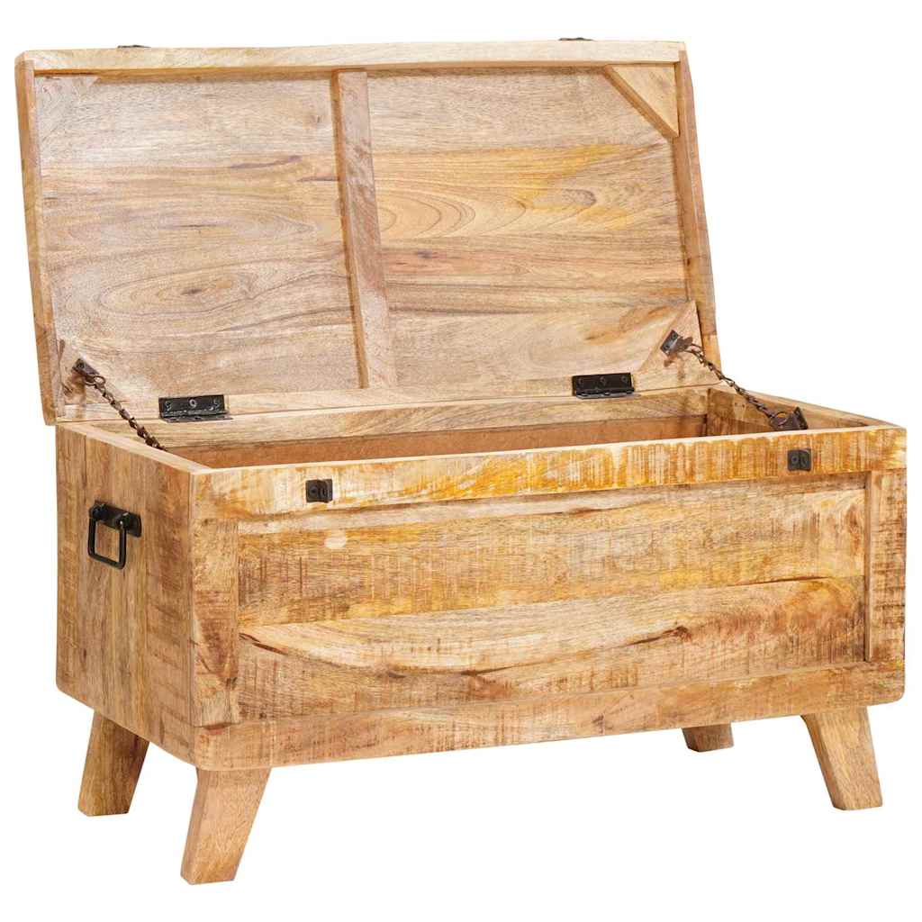 Storage Box With Storage 70 X 35 X 40 Cm Solid Mango Wood
