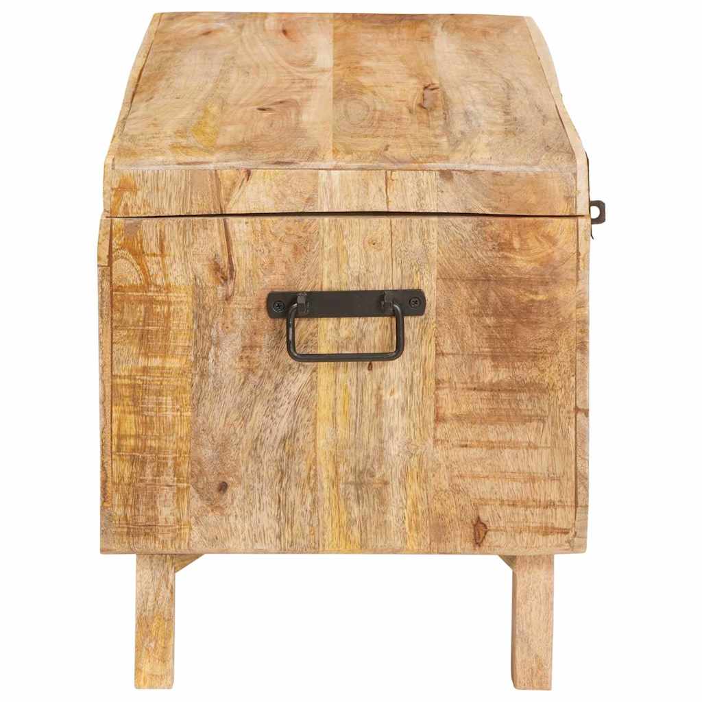Storage Box With Storage 70 X 35 X 40 Cm Solid Mango Wood