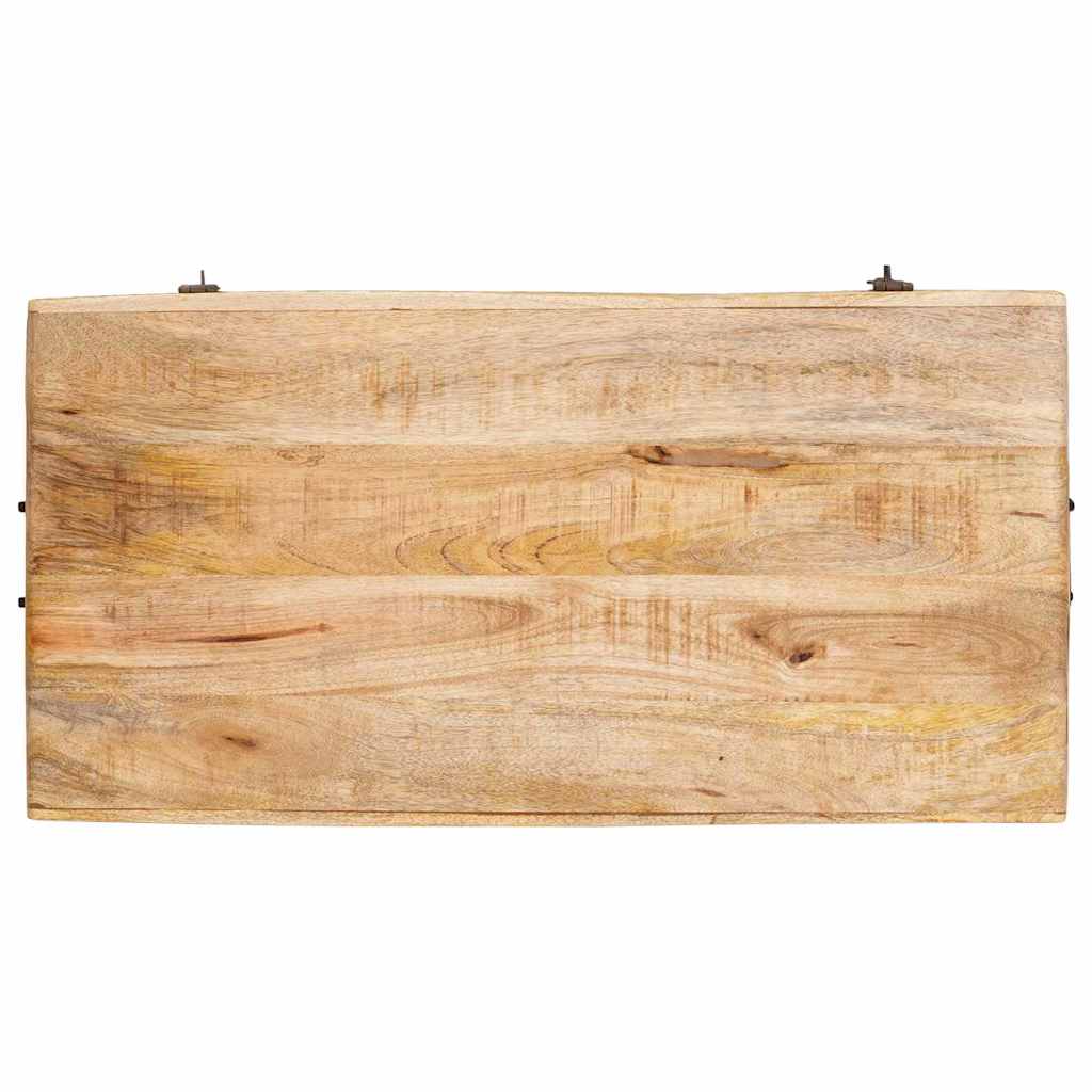 Storage Box With Storage 70 X 35 X 40 Cm Solid Mango Wood