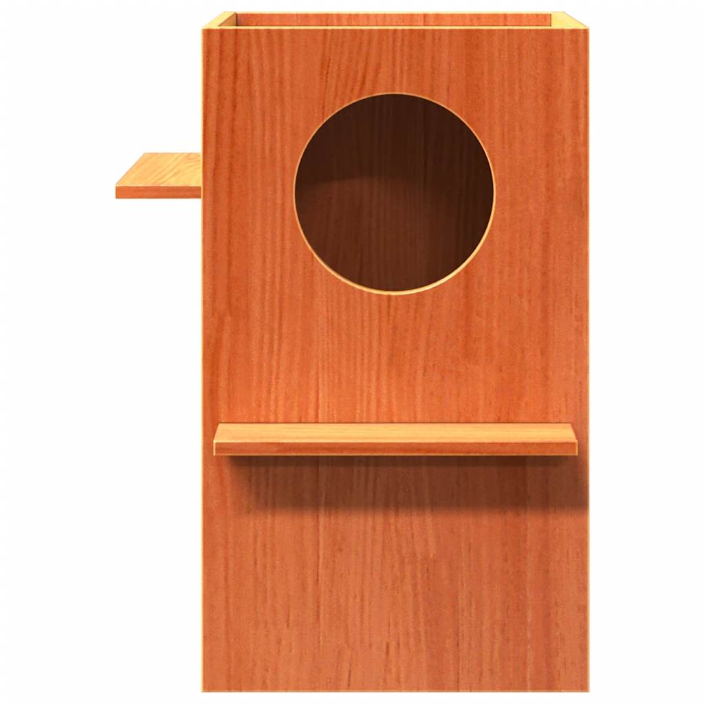 Cat House 43X43X60 Cm Solid Wood Pine