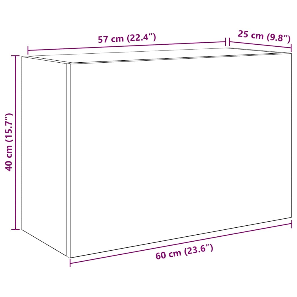 Bathroom Wall Cabinet Engineered Wood