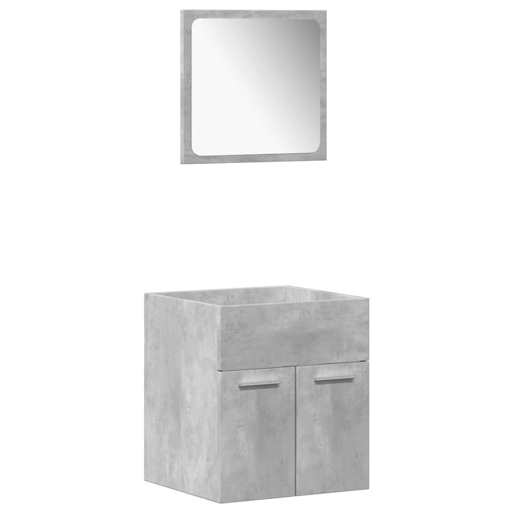 4 Piece Bathroom Furniture Set Engineered Wood