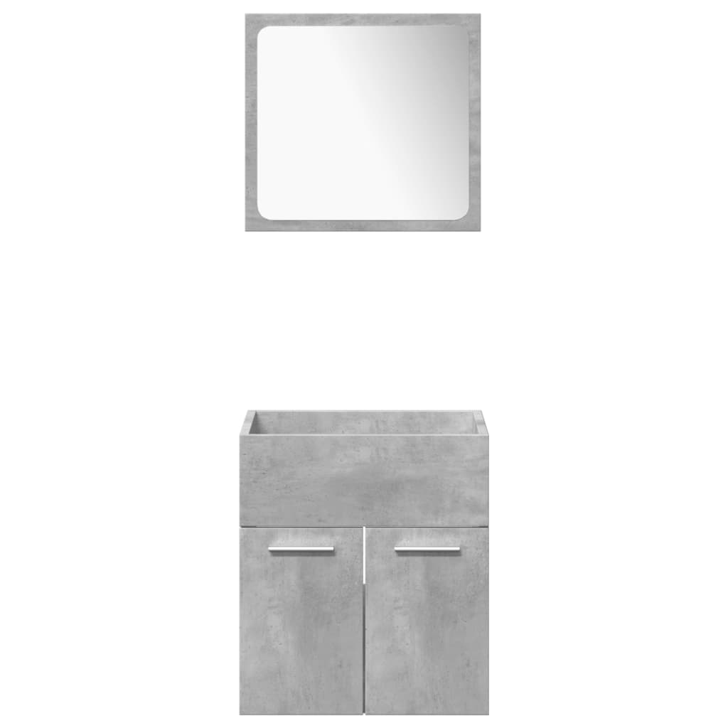 4 Piece Bathroom Furniture Set Engineered Wood