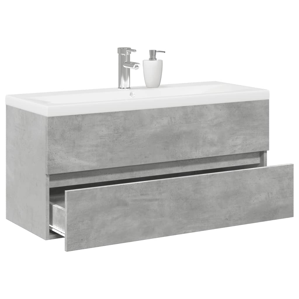 2 Piece Bathroom Furniture Set Engineered Wood