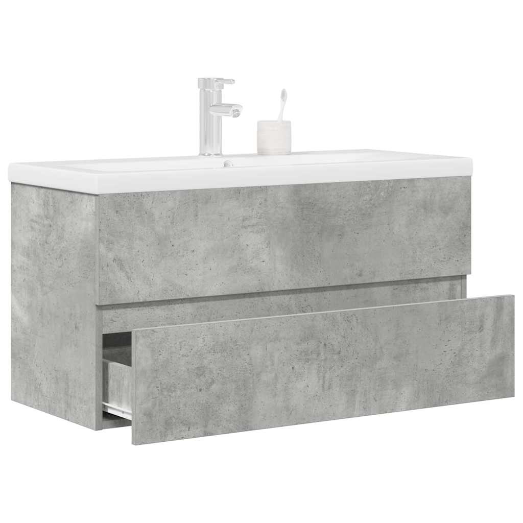 2 Piece Bathroom Furniture Set Engineered Wood