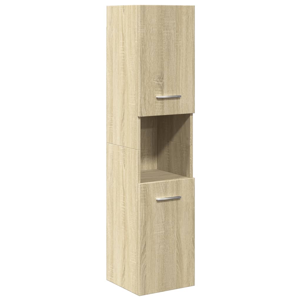 3 Piece Bathroom Furniture Set Engineered Wood