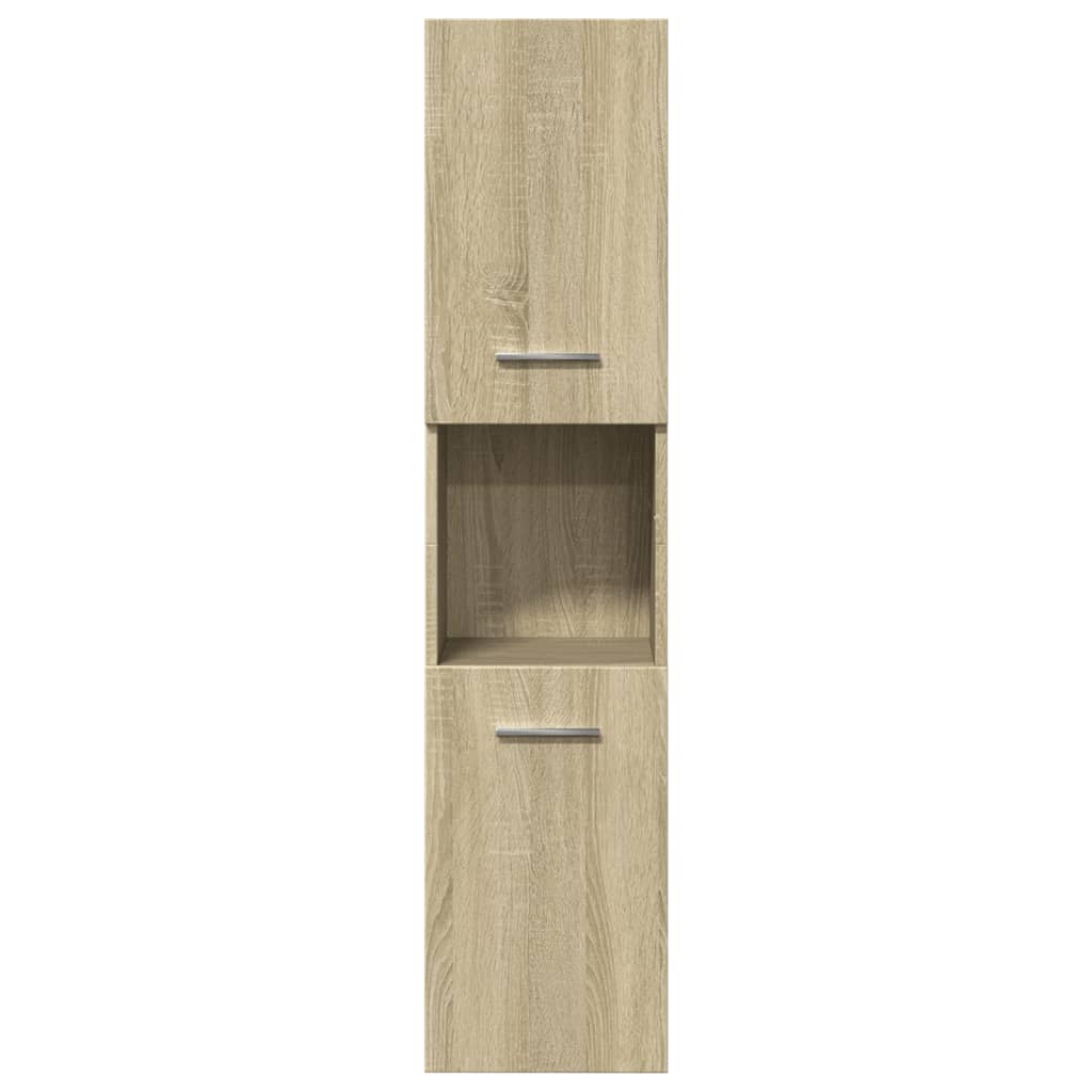 3 Piece Bathroom Furniture Set Engineered Wood