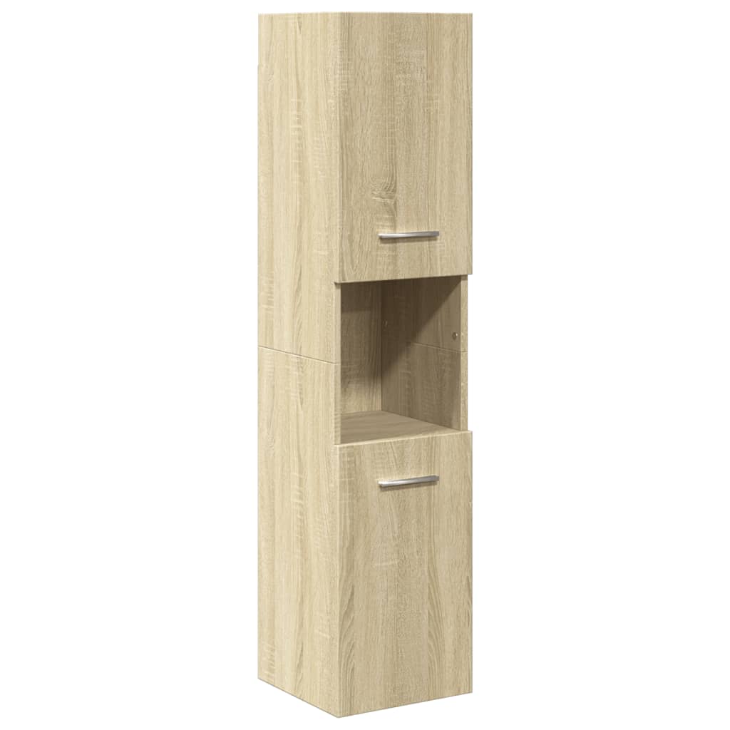 4 Piece Bathroom Furniture Set Engineered Wood