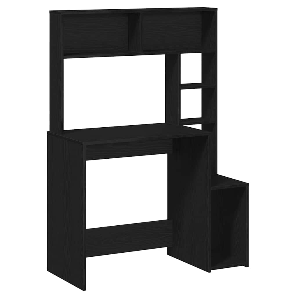 Desk With Shelves 100X45X140 Cm Engineered Wood