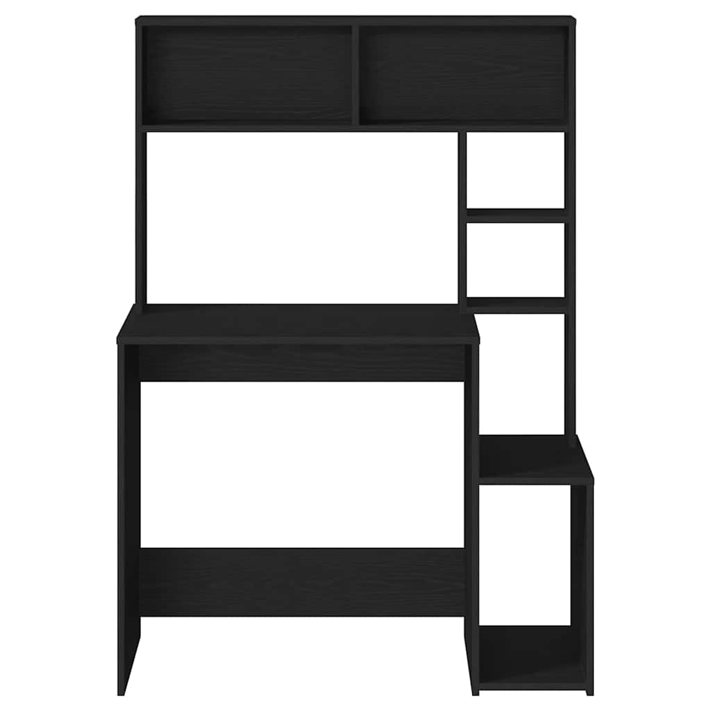 Desk With Shelves 100X45X140 Cm Engineered Wood