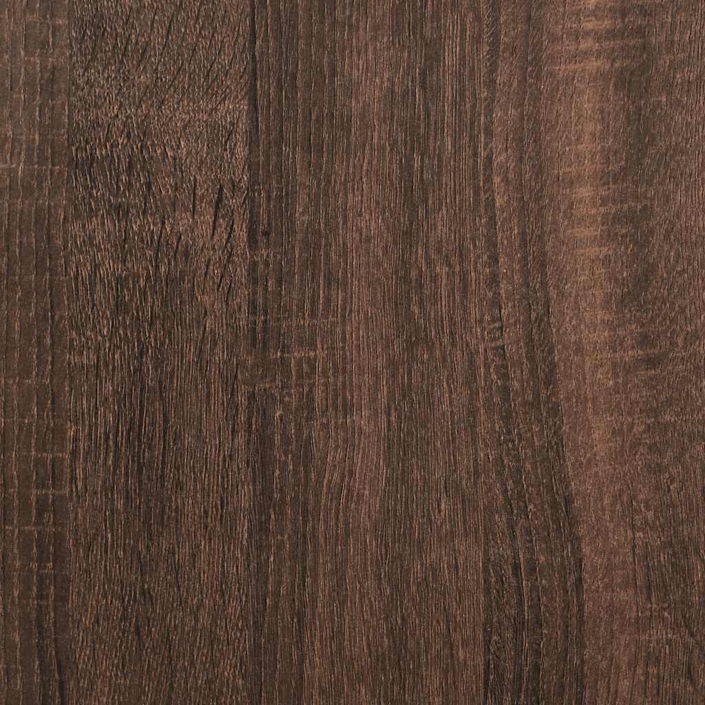 Bathroom Wall Cabinet With Mirror Brown Oak 60X21X60 Cm