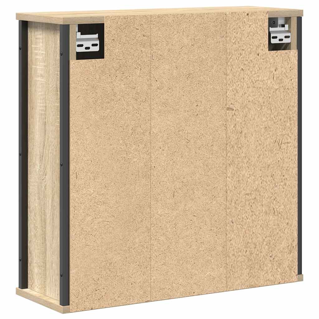 Bathroom Wall Cabinet With Mirror Sonoma Oak 50X21X60 Cm