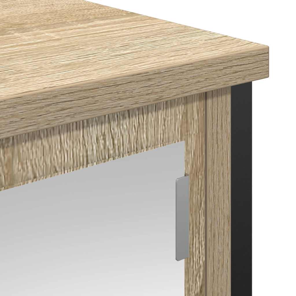 Bathroom Wall Cabinet With Mirror Sonoma Oak 50X21X60 Cm