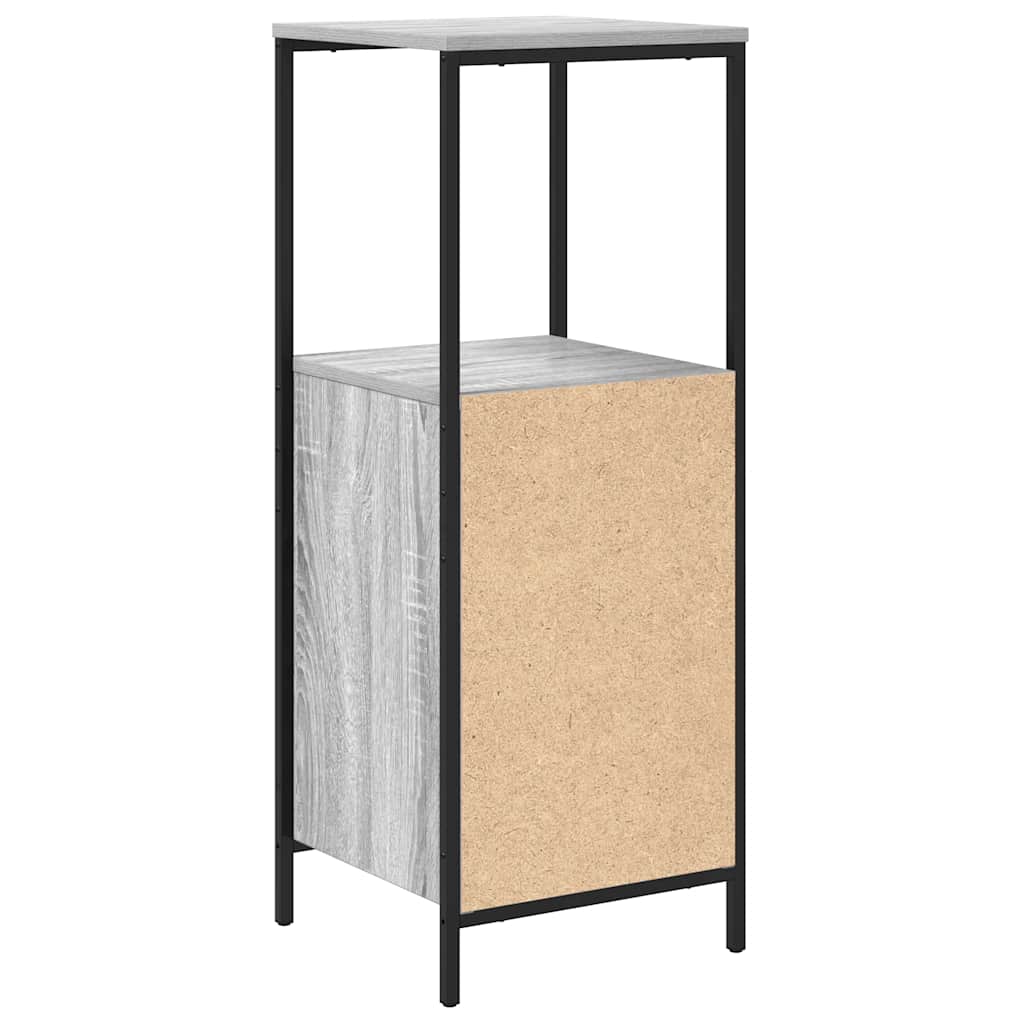 Bathroom Cabinet With Shelves Grey Sonoma 36X35X95 Cm