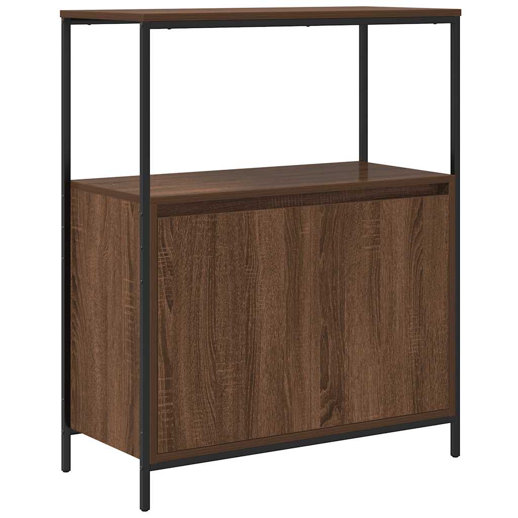 Bathroom Cabinet With Shelves Brown Oak 76.5X35X95 Cm