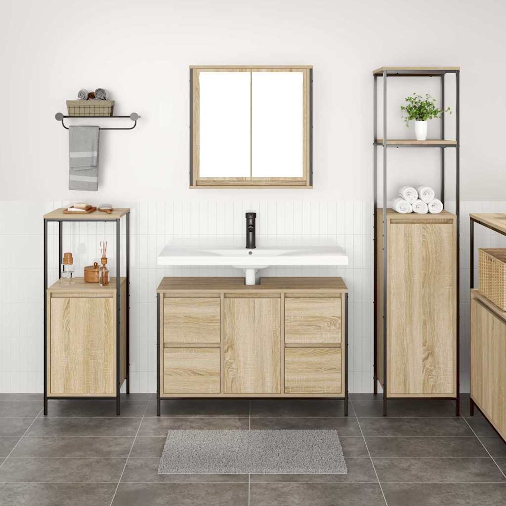 3-Piece Bathroom Furniture Set - Engineered Wood