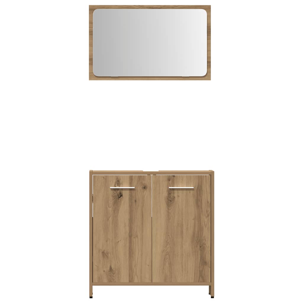 4 Piece Bathroom Furniture Set Engineered Wood
