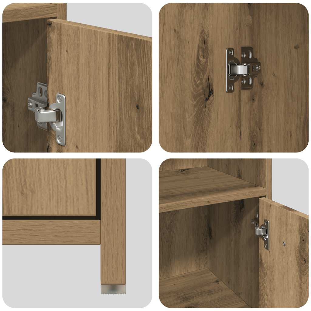 4 Piece Bathroom Furniture Set Engineered Wood