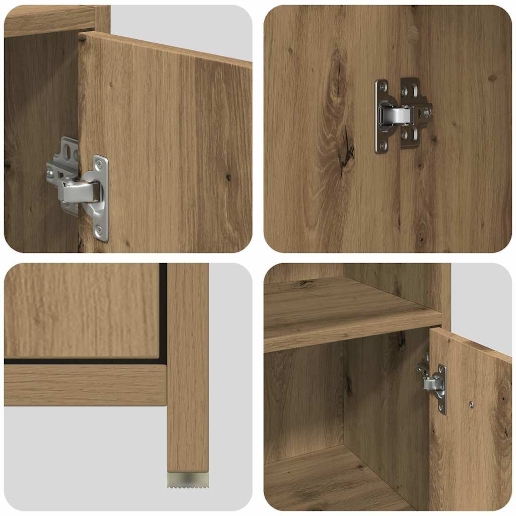 3 Piece Bathroom Furniture Set Engineered Wood