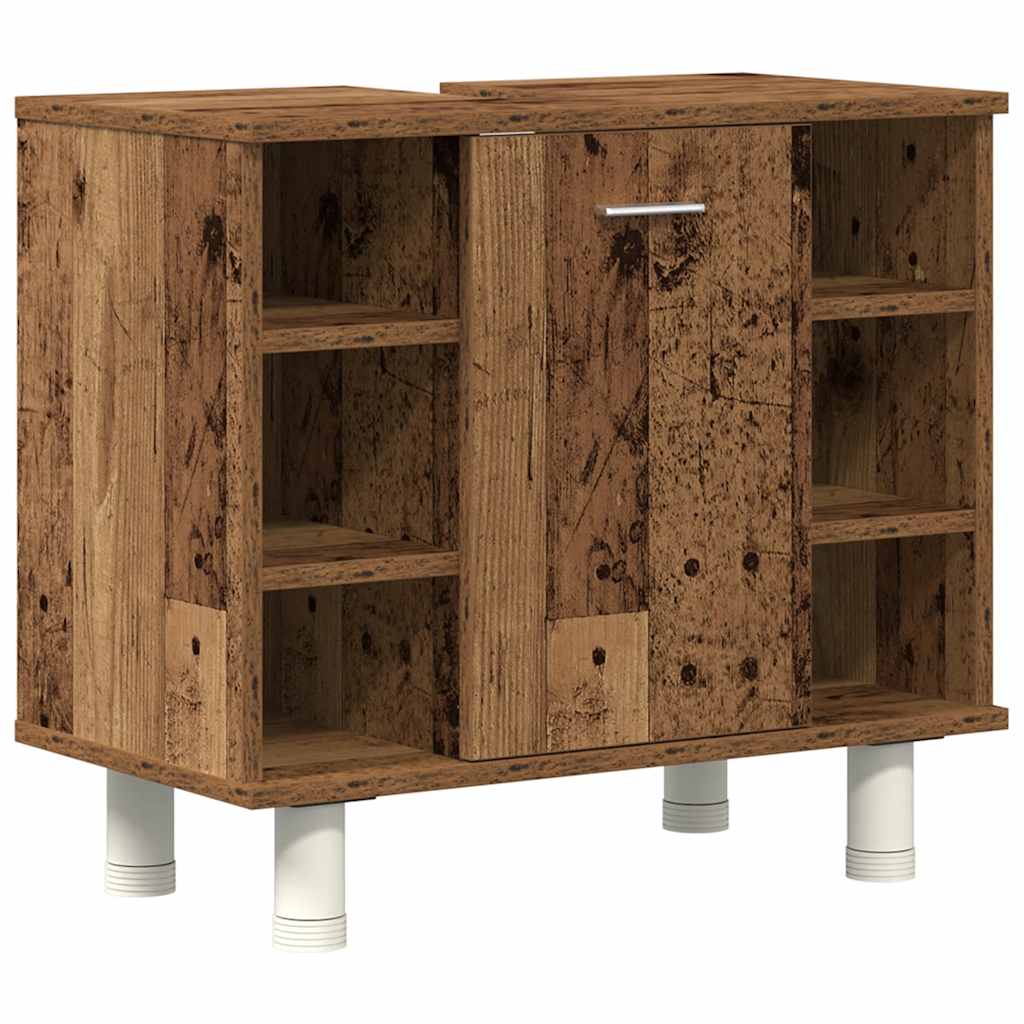 3 Piece Bathroom Furniture Set Engineered Wood