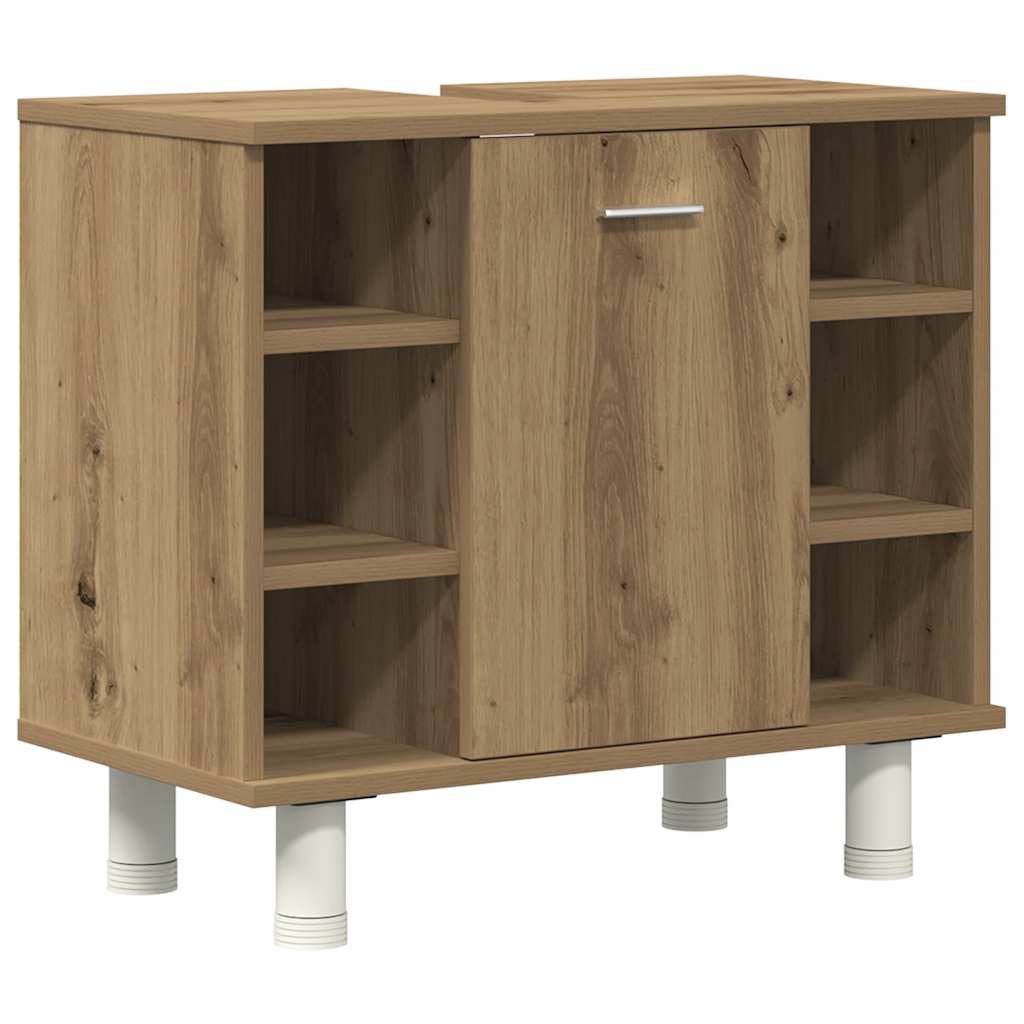 3 Piece Bathroom Furniture Set Engineered Wood