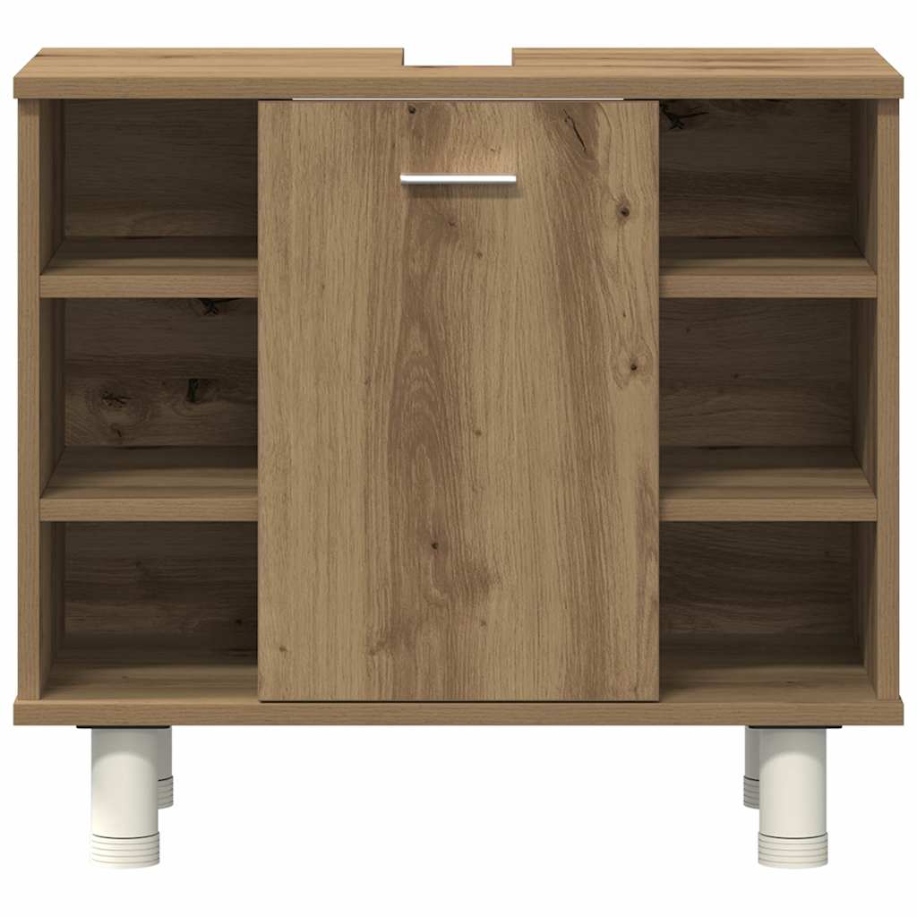 3 Piece Bathroom Furniture Set Engineered Wood