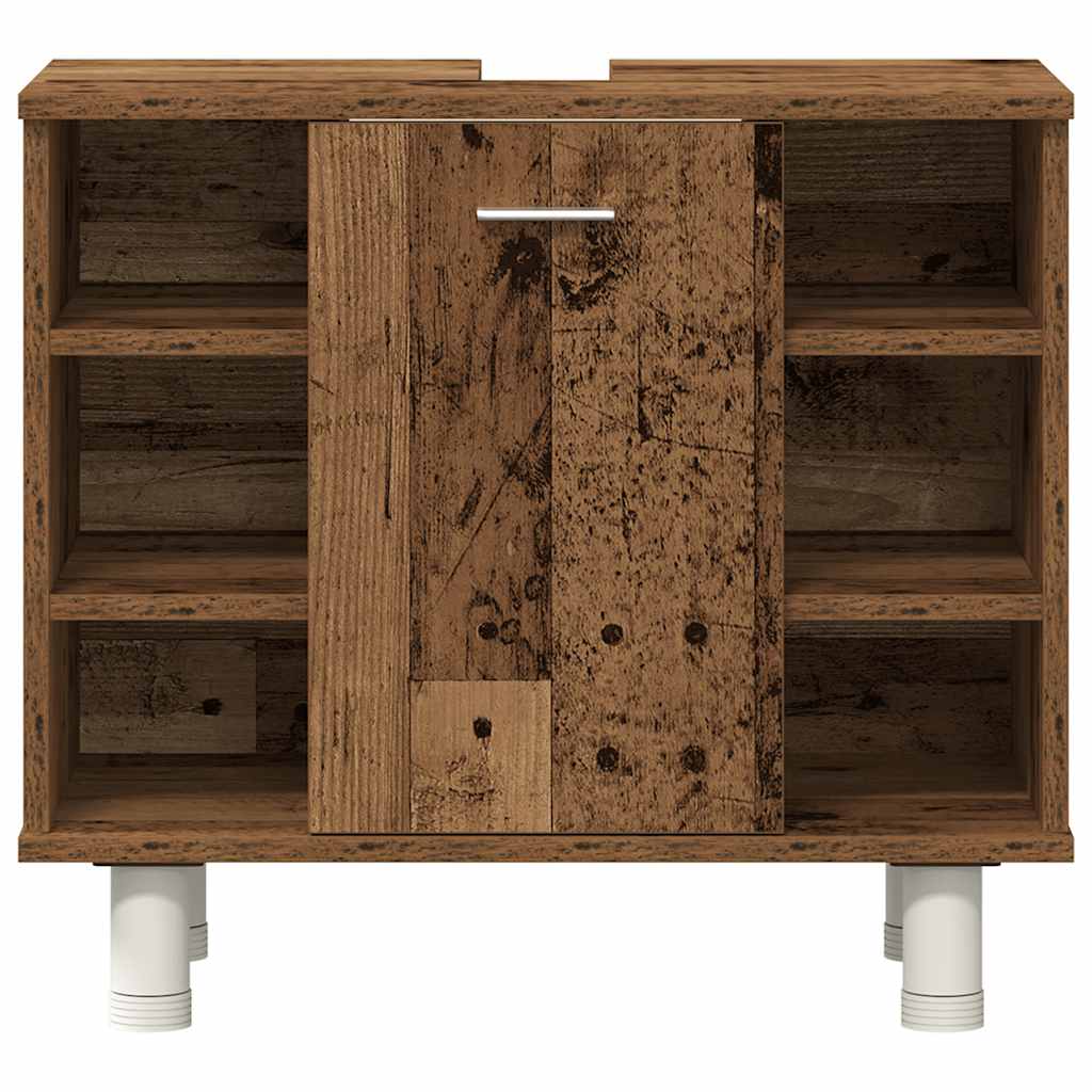 3 Piece Bathroom Furniture Set Engineered Wood